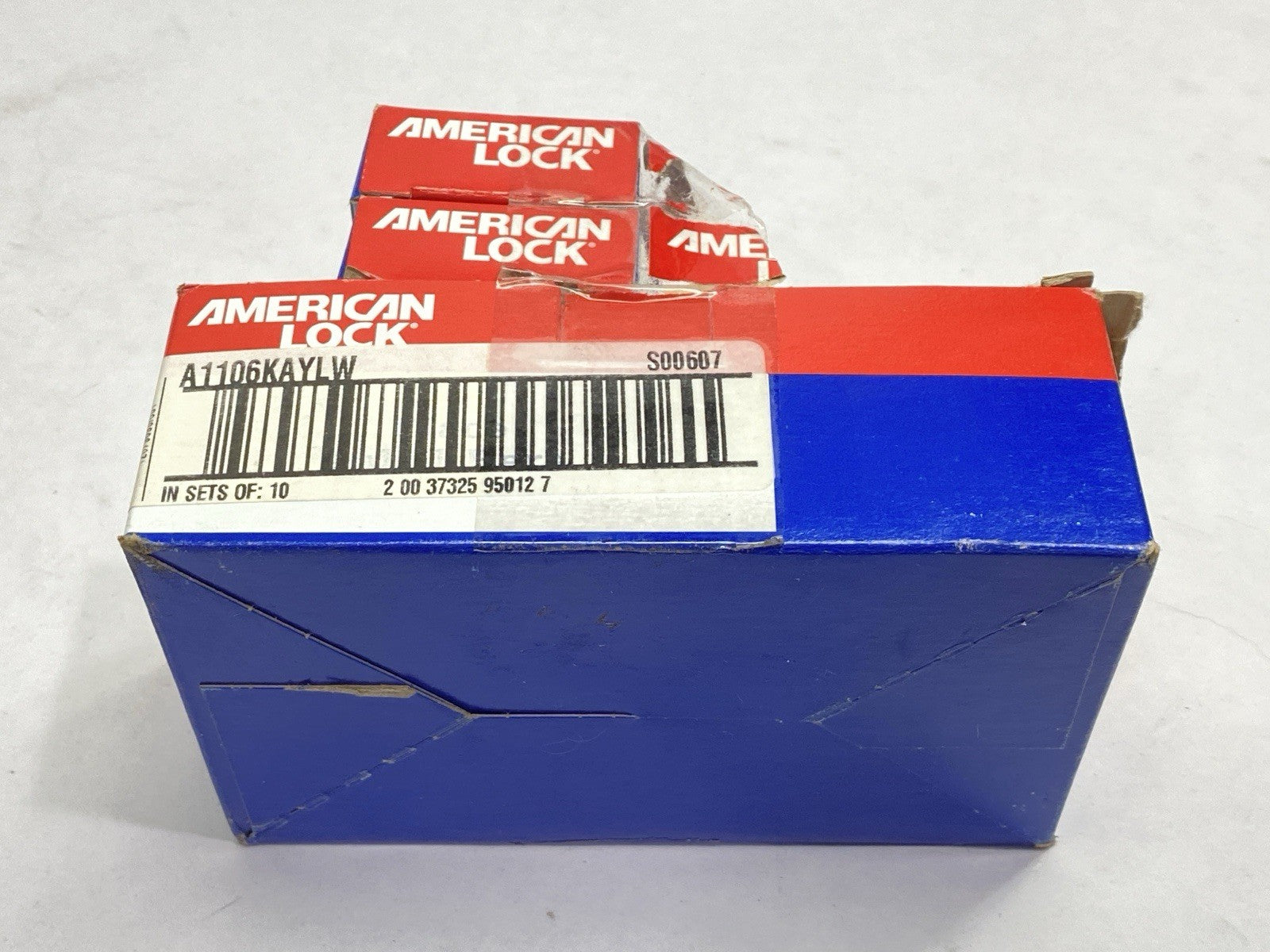 A1106KAYLW | American Lock Lockout Padlock Yellow Key S00607 LOT OF 8 - New – Open box - Maverick Industrial Sales