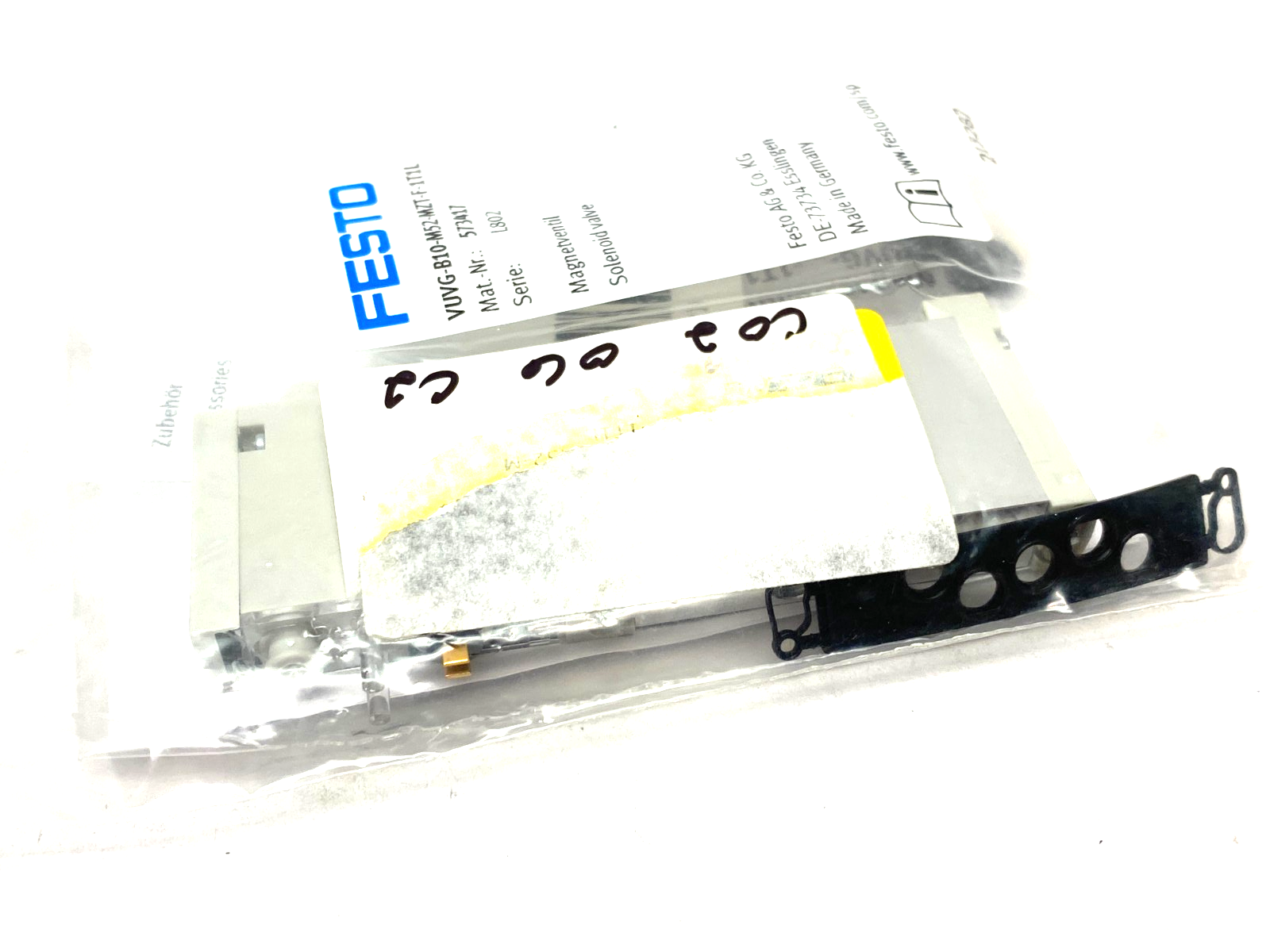 Festo VUVG-B10-M52-MZT-F-1T1L Solenoid Valve, 5/2-Way, Monostable 573417 - Maverick Industrial Sales