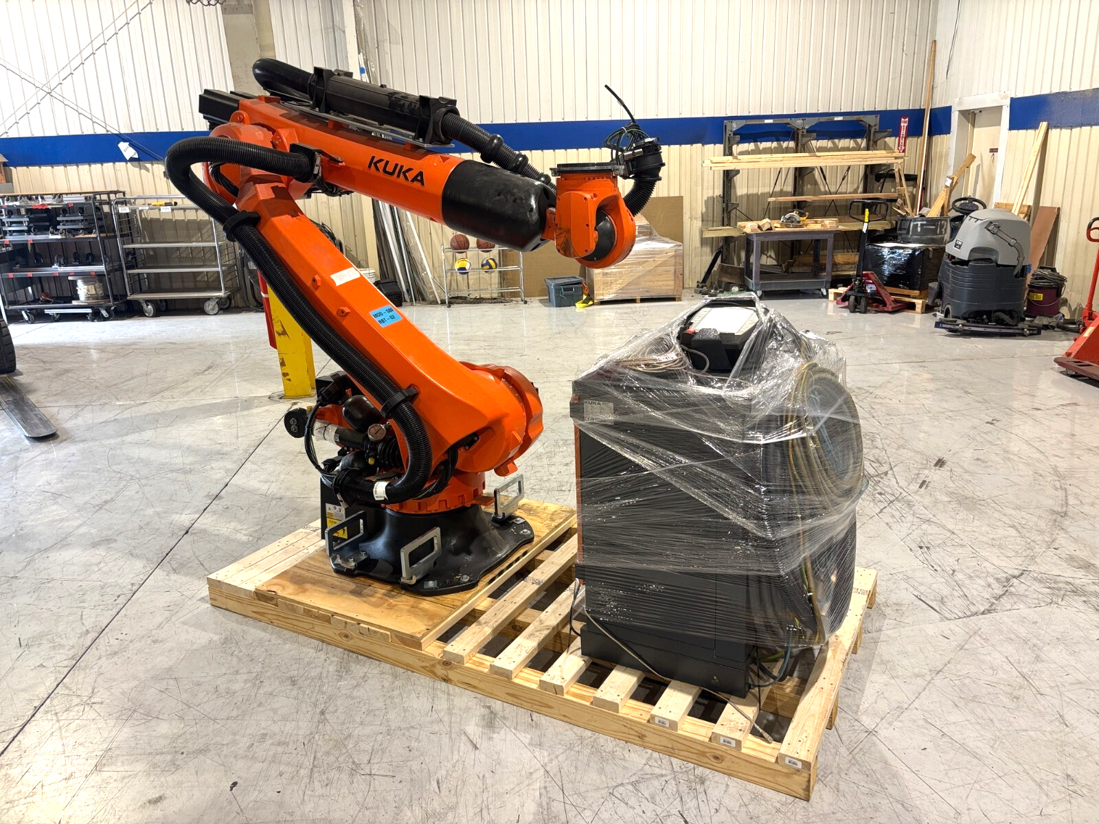 KR210 R3100-2/FLR | Kuka KR 210 R3100-2 / FLR Robot System w/ KR C4 NA UL Cabinet Controller, 2021- Used - Maverick Industrial Sales