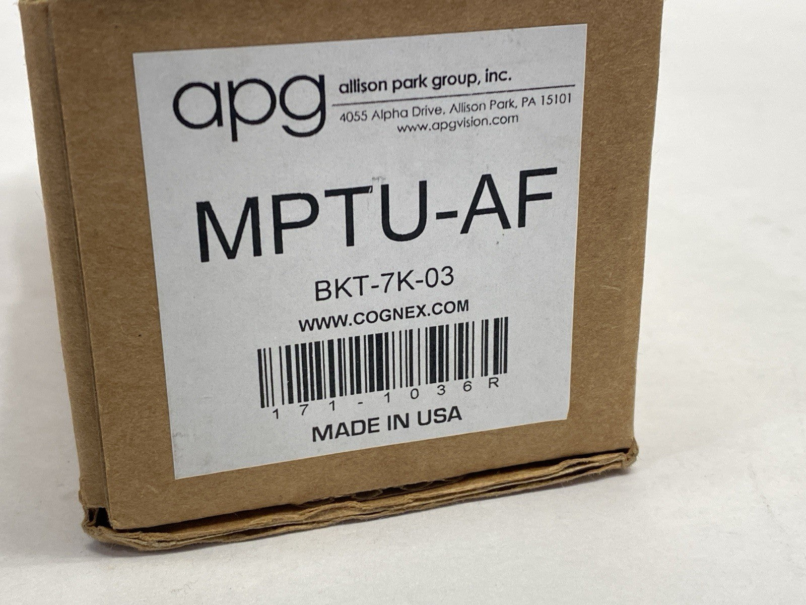 MPTU-AF | Cognex Pan And Tilt Bracket BKT-7K-03 - New – Open Box - Maverick Industrial Sales