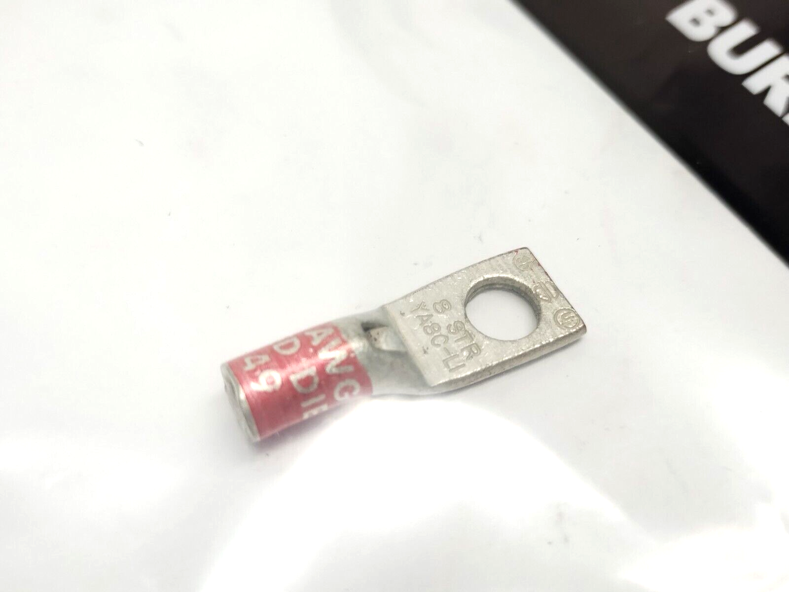 Burndy 22C289 Lug Compression Connector 8 AWG 1/4" Stud YA8CL1BOX LOT OF 5 - Maverick Industrial Sales