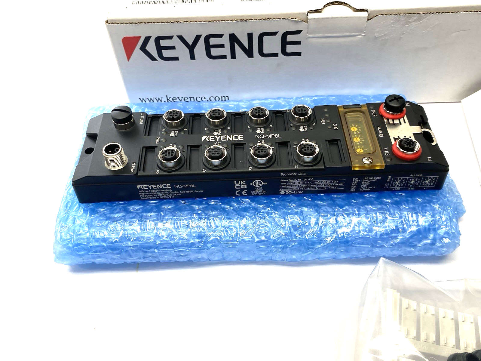 Keyence NQ-M8PL Multi-Protocol Compatible I/O-Link Master Module 8-Port - Maverick Industrial Sales