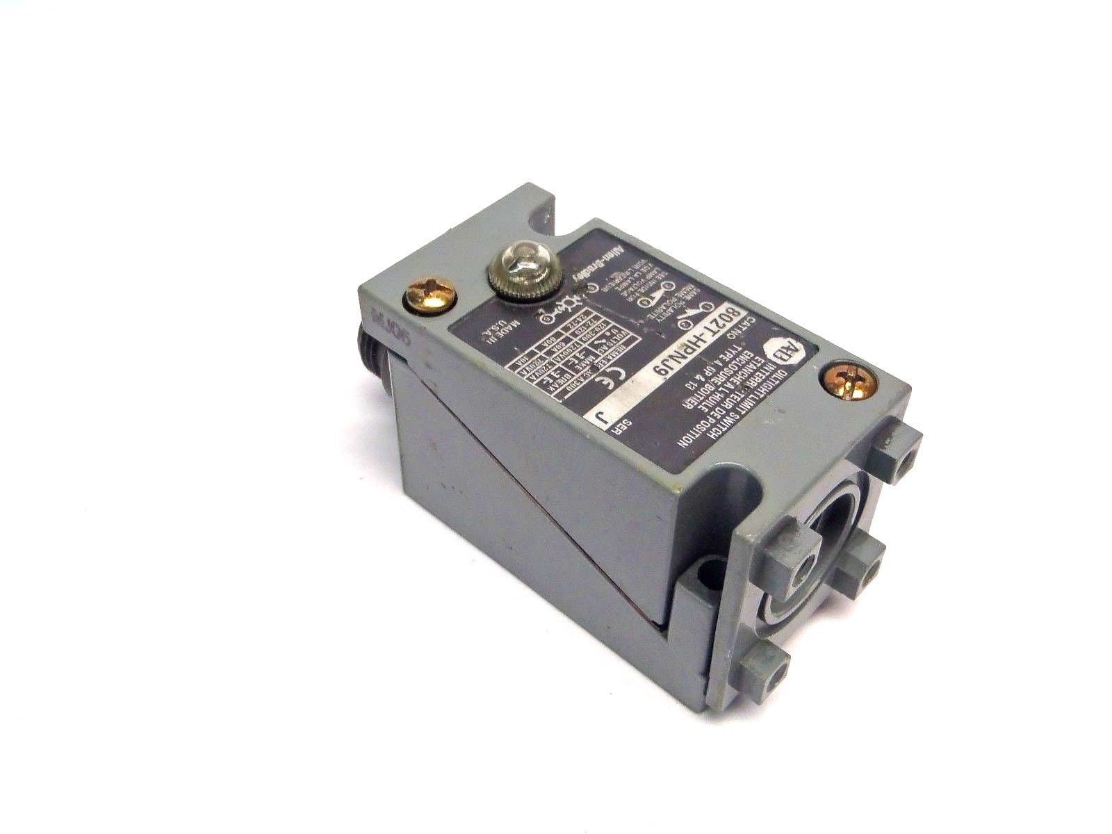 Allen Bradley 802T-HPNJ9 Series J Type 4,6P,13 Oil-Tight Limit Switch - Maverick Industrial Sales