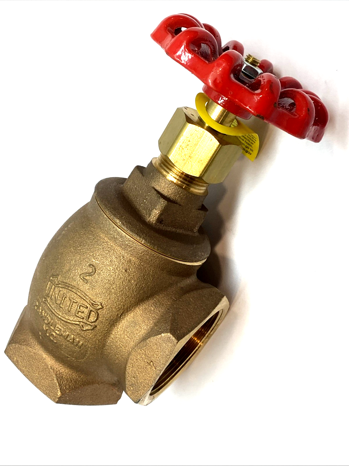 United Brass 126SUL 1-1/2" NPT Angle Valve 125 PSI, Heavy Duty Bronze Industrial - Maverick Industrial Sales
