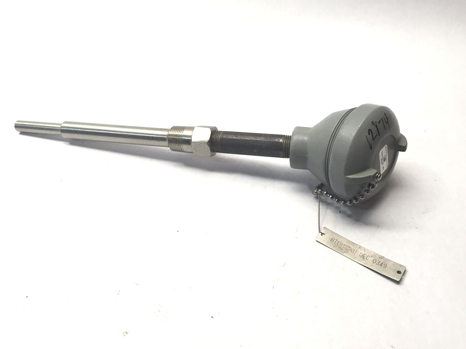 UE United Electric BTC1113KU Thermocouple w/ Terminal Head & SS Protection Tube - Maverick Industrial Sales