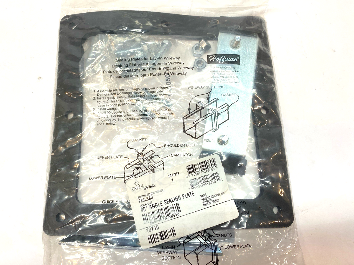 Hoffman F66LSAG Sealing Plate 90-Degree Angle Lay-in HC 6" x 6" 18710 - Maverick Industrial Sales