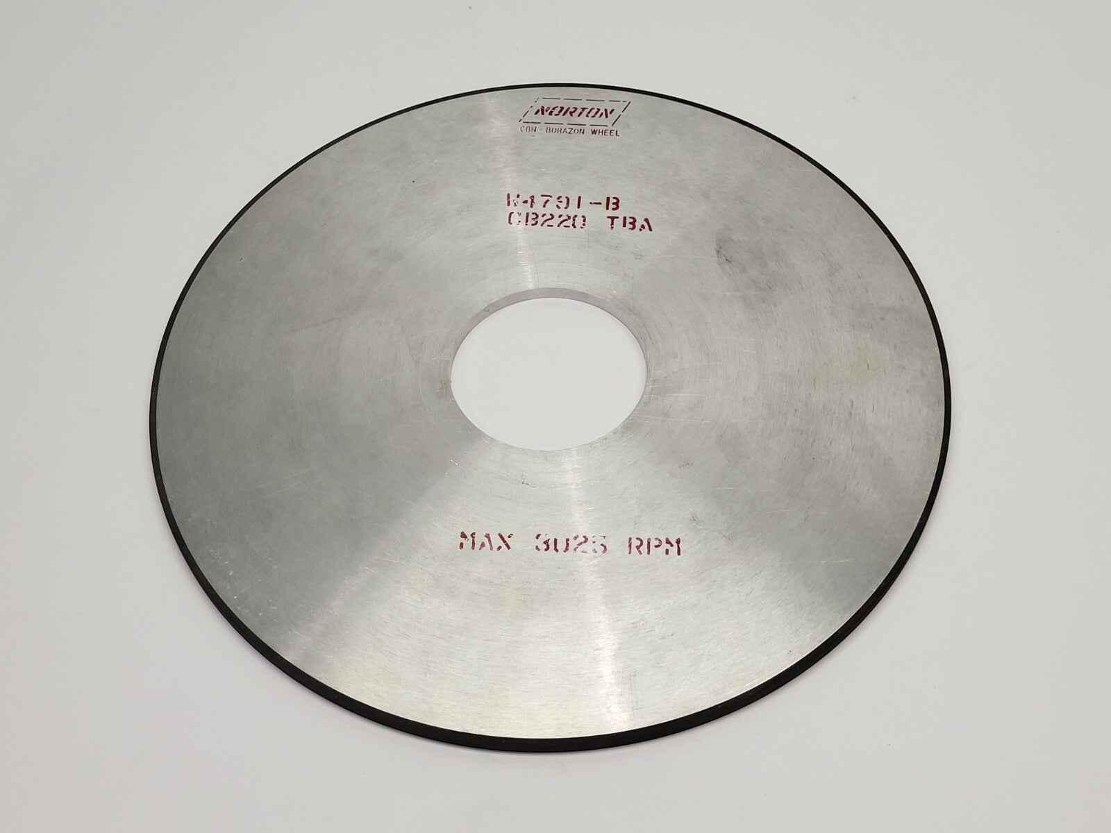 Norton W4791-B Grinding Wheel CB220 TBA - Maverick Industrial Sales