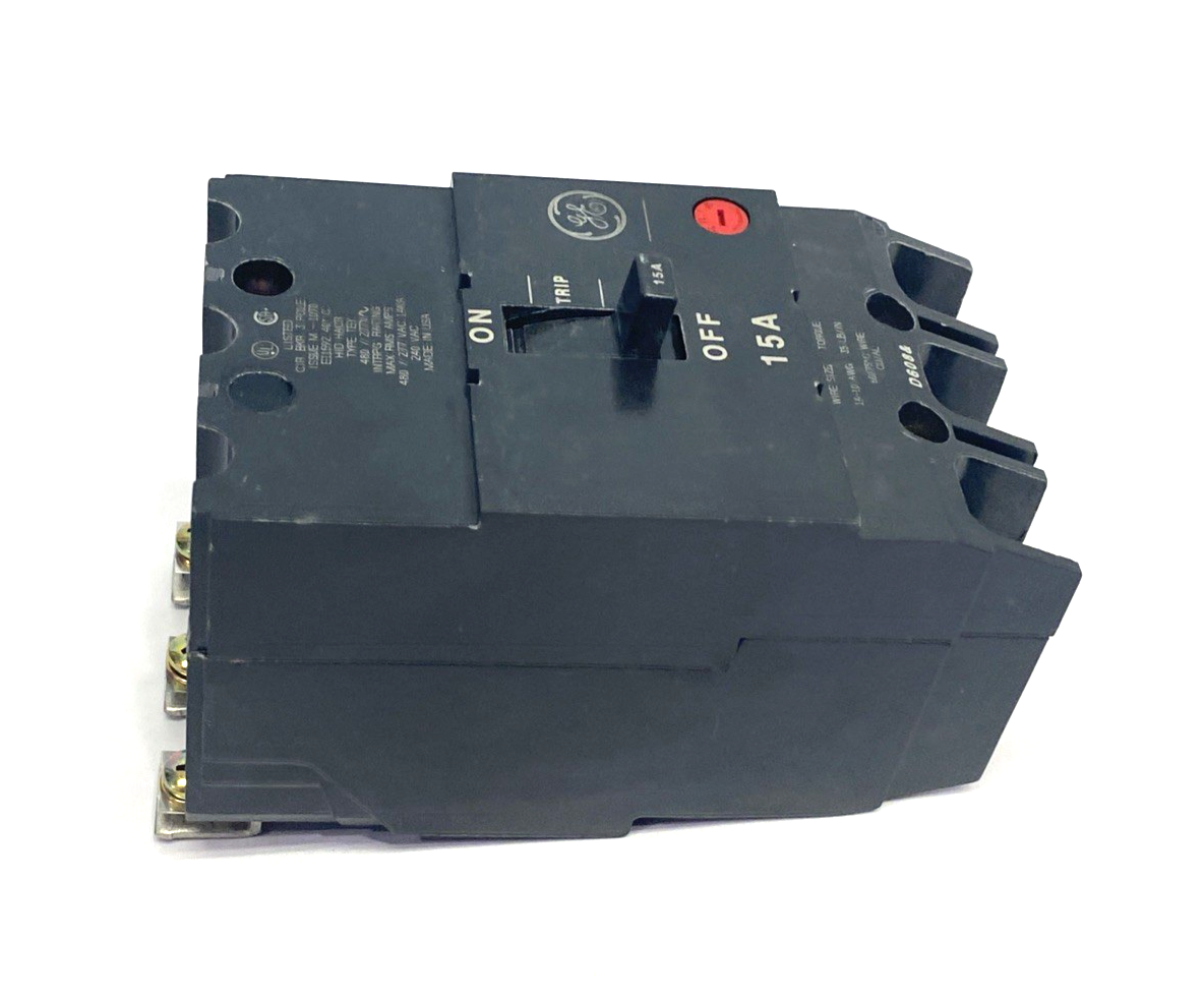 General Electric M-1070 15A Circuit Breaker 3-Pole Type TEY, HID HACR - Maverick Industrial Sales