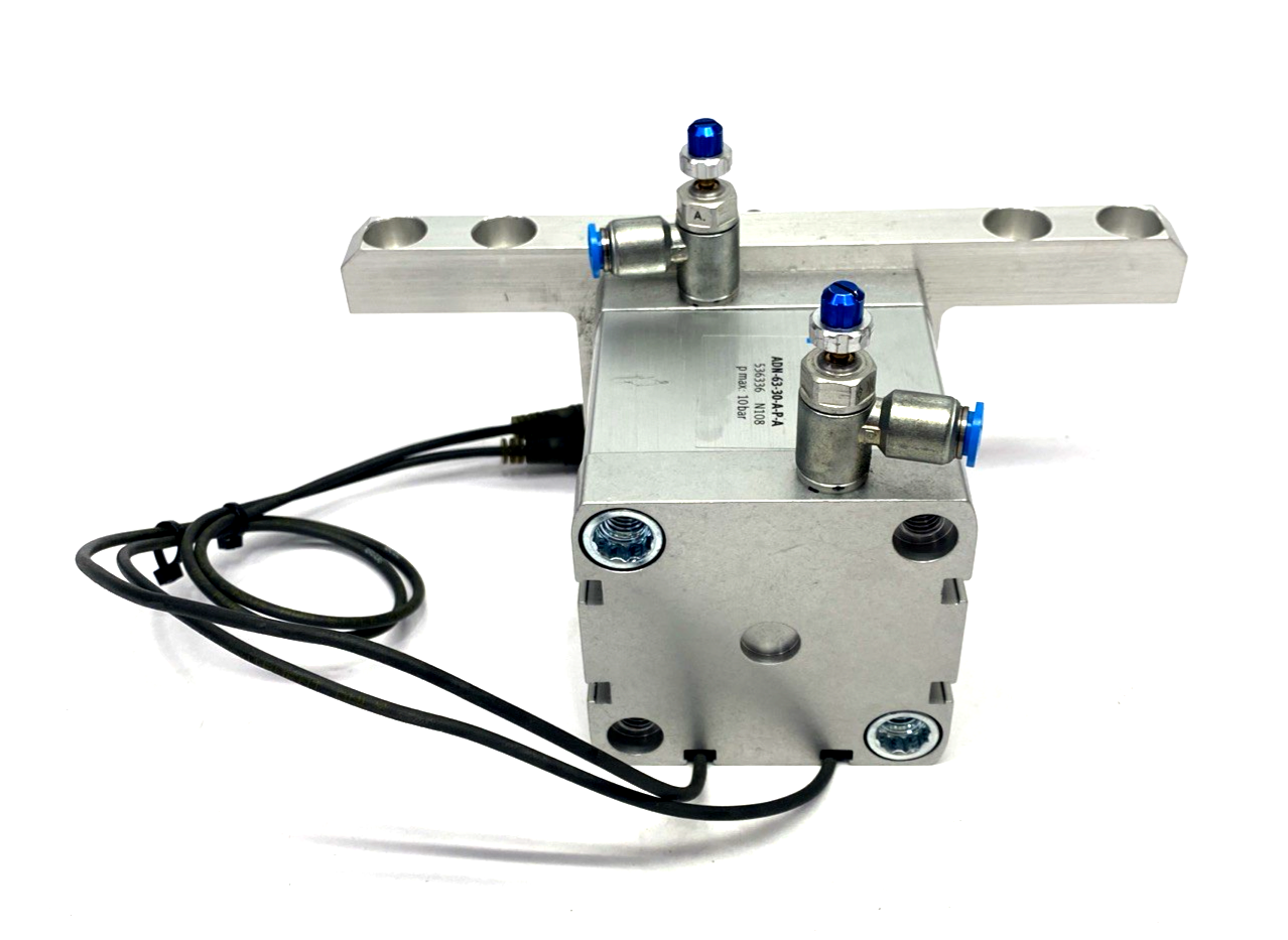 Festo ADN-63-30-A-P-A Pneumatic Cylinder 63mm Bore 30mm Stroke 536336 - Used - Maverick Industrial Sales