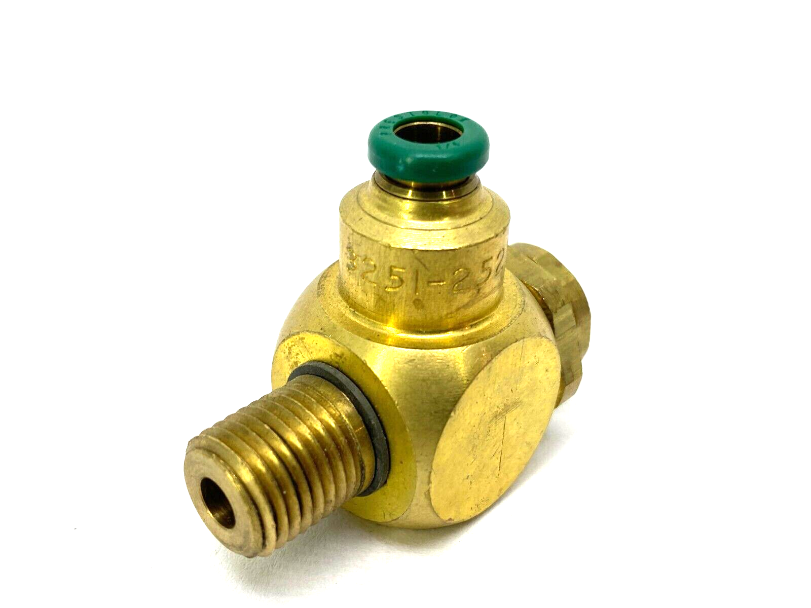 Parker 3251-2525 Brass Flow Control Valve 1/4" Tube 1/4" NPT Thread 32512525 - Maverick Industrial Sales