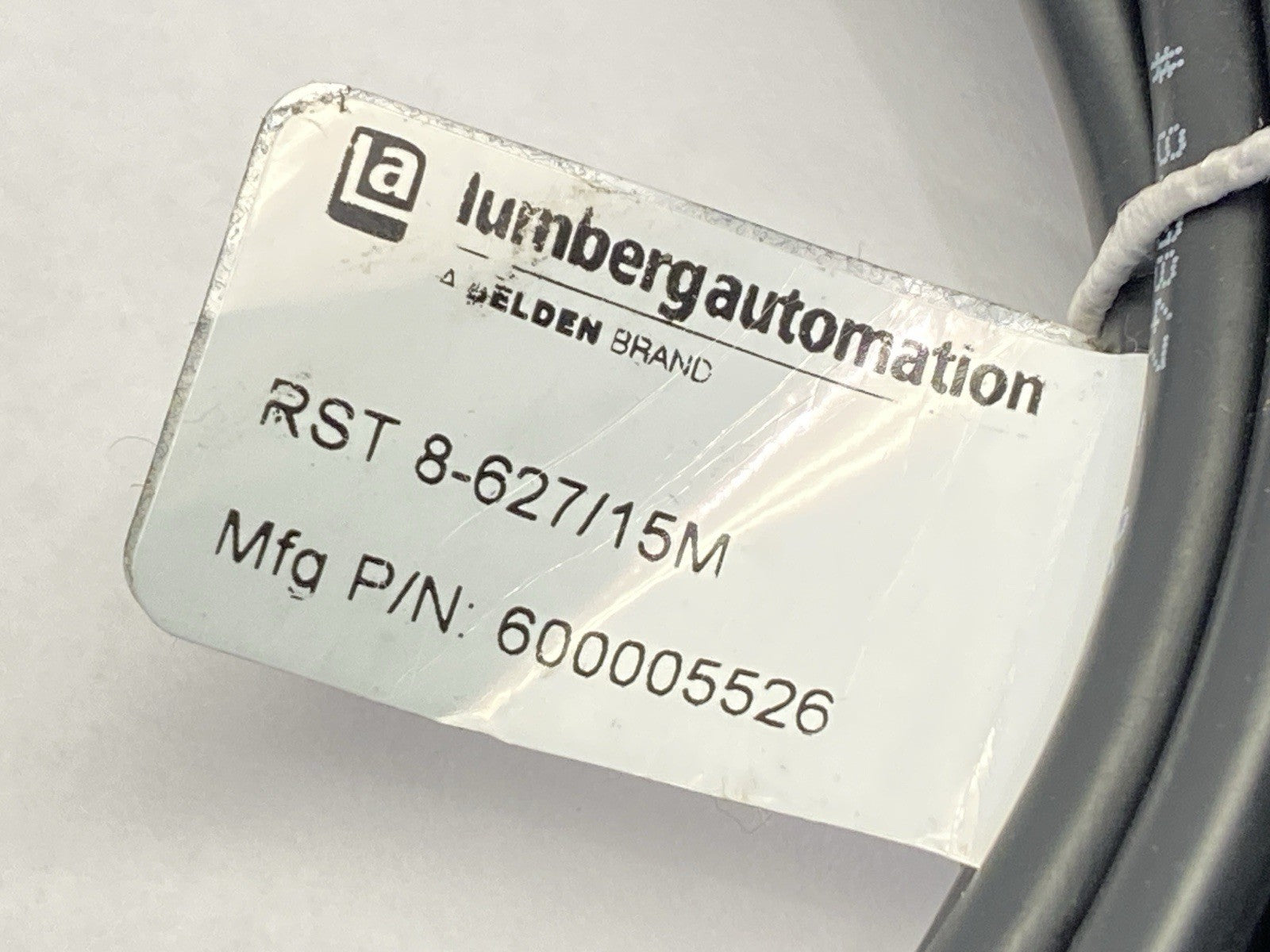 Lumberg Automation RST 8-627/15M Single Ended Cordset Male M12 8-Pin 15m - Maverick Industrial Sales