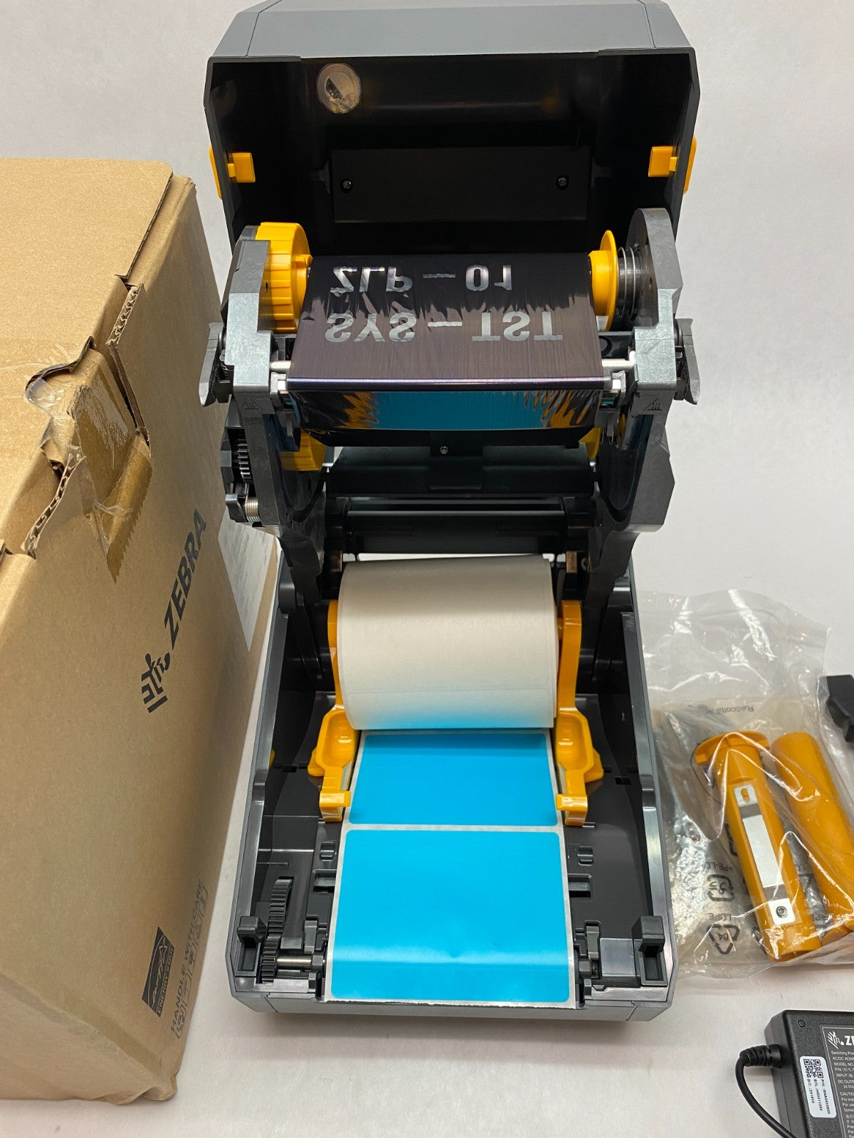 Zebra ZD4A043-301E00EZ Thermal Transfer Barcode Label Printer, ZD421t, 300 DPI - Maverick Industrial Sales