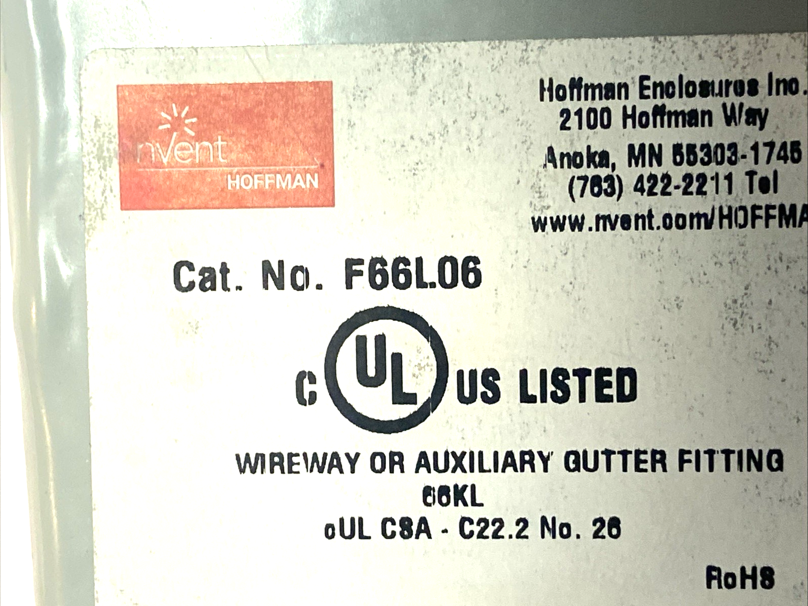 Hoffman F66L06 Lay-In Wireway 6"x6"x6" Type 12 Hinged Cover Steel Gray - Maverick Industrial Sales