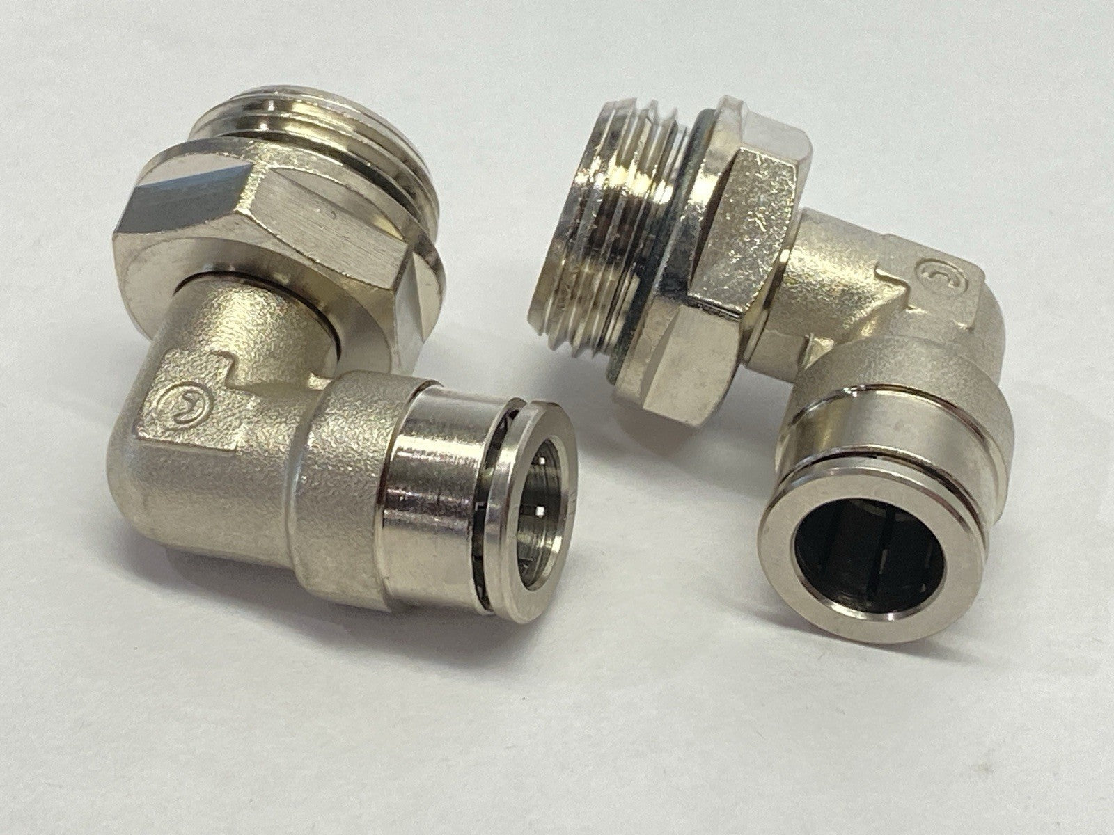 Atlas Copco 0702.0768 Plug-In L Fitting 10-G1/2-A-360 LOT OF 2 - Maverick Industrial Sales