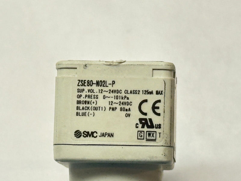 SMC ZSE80-N02L-P Vacuum Switch Assembly 125mA 12-24VDC - Maverick Industrial Sales