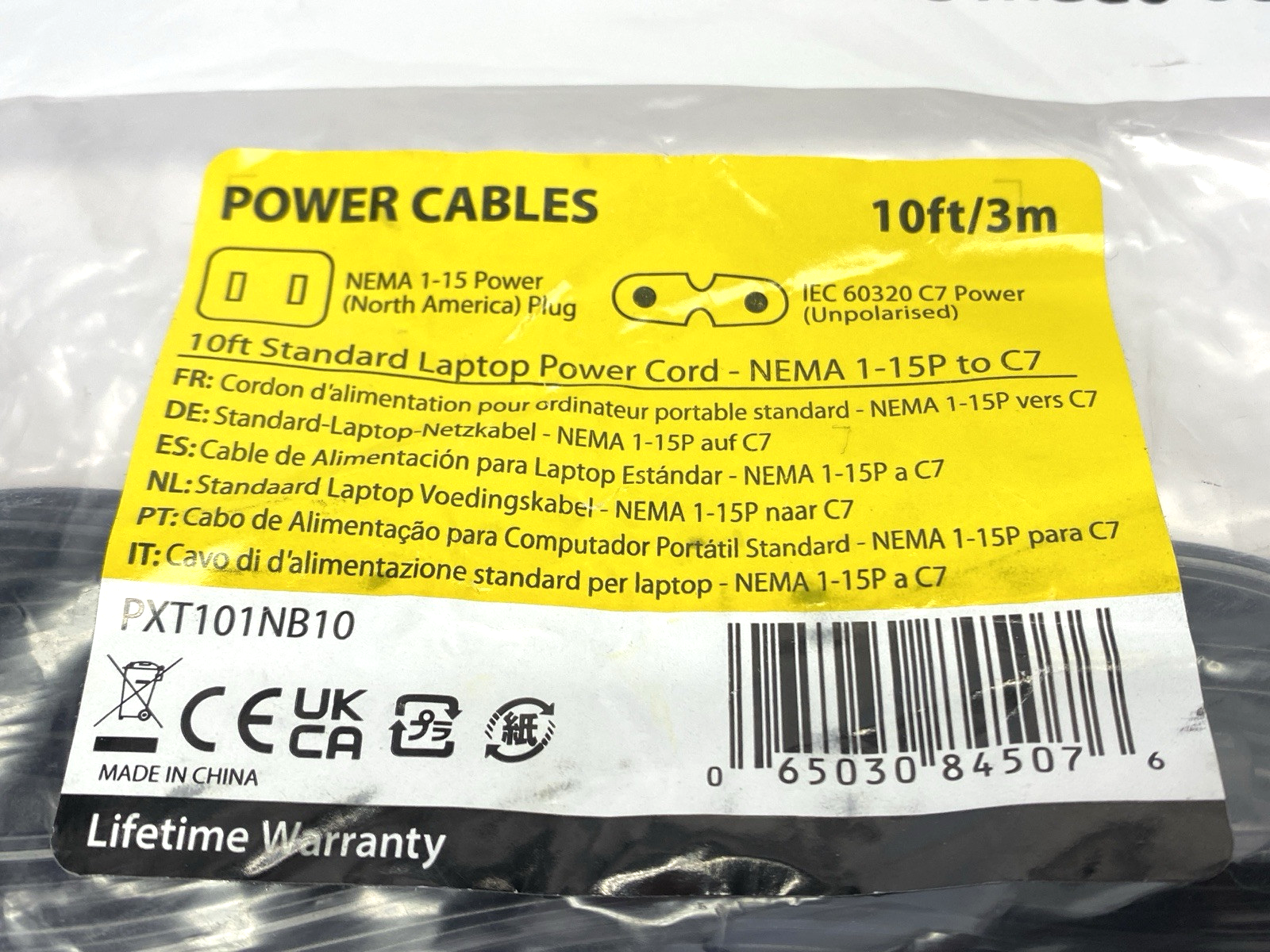 StarTech PXT101NB10 Laptop Power Cable 10' - Maverick Industrial Sales