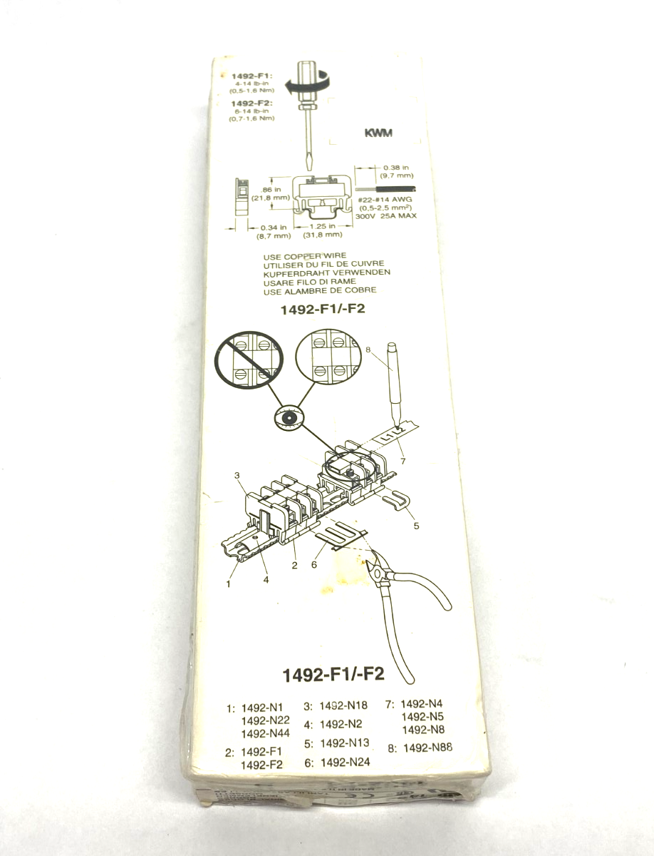 Allen Bradley 1492-F1 Ser. B Terminal Blocks PKG OF 50 - Maverick Industrial Sales