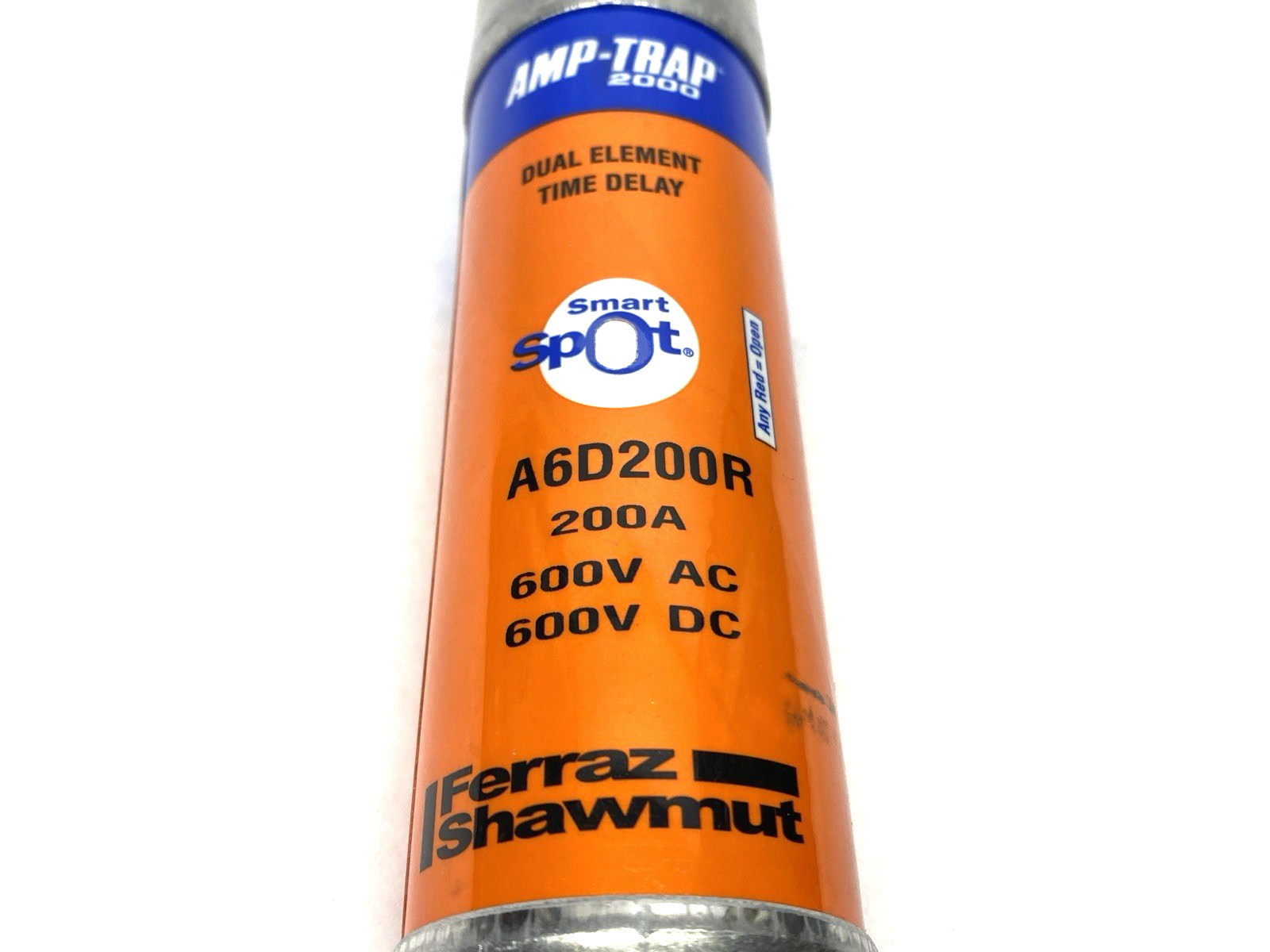 Ferraz Shawmut A6D200R Amp-Trap Dual Element Time Delay Fuse Class RK1 600V 200A - Maverick Industrial Sales