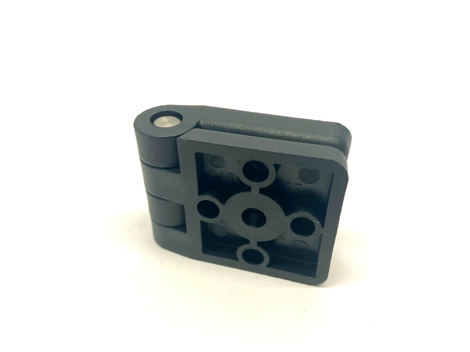 Heavy Duty Plastic Hinge 45mm x 45mm w/ 4 Center Pins 10mm Slot - Maverick Industrial Sales
