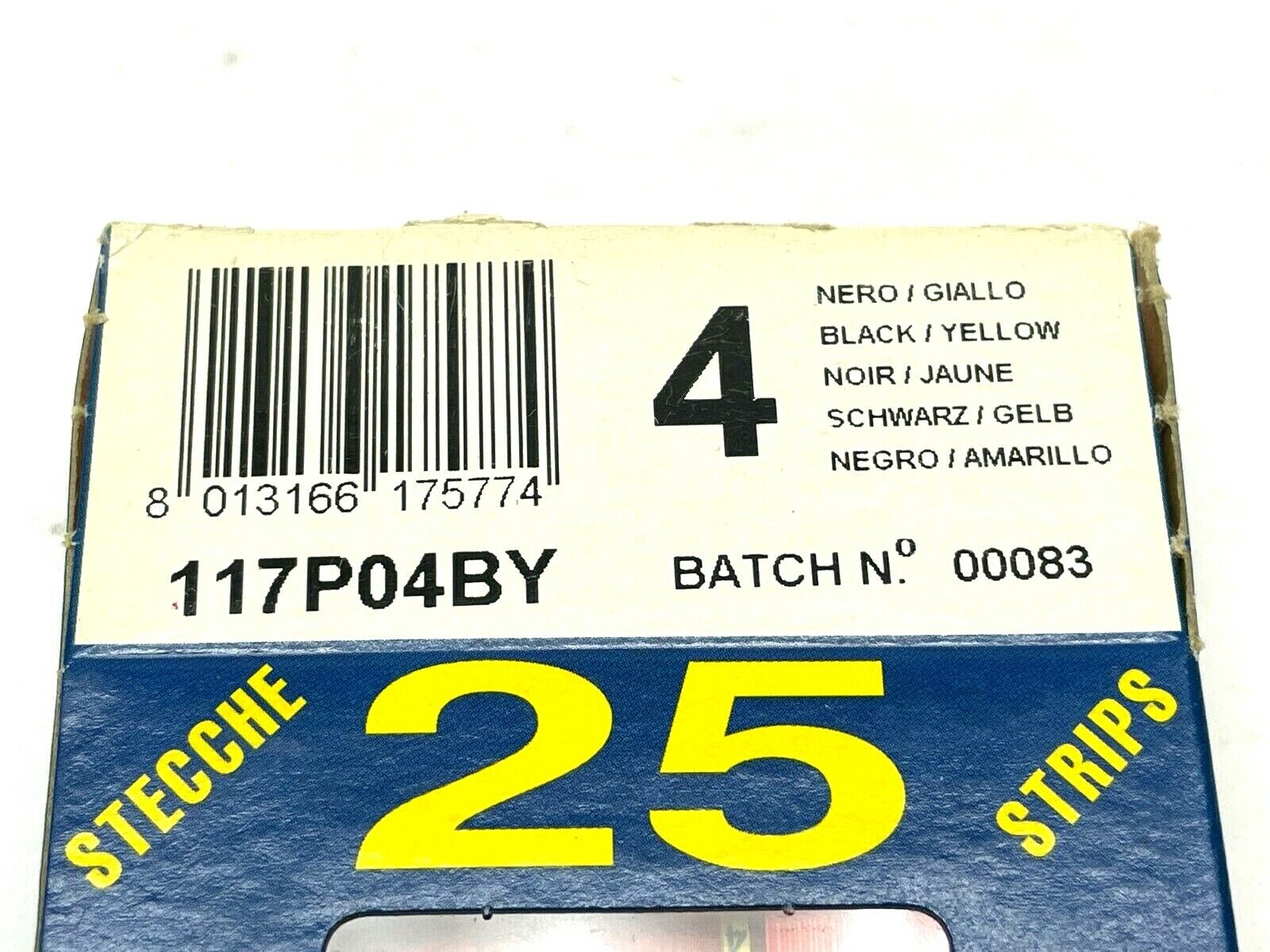 Grafoplast 117P04BY Wiremarker Strips PKG OF 25 - Maverick Industrial Sales