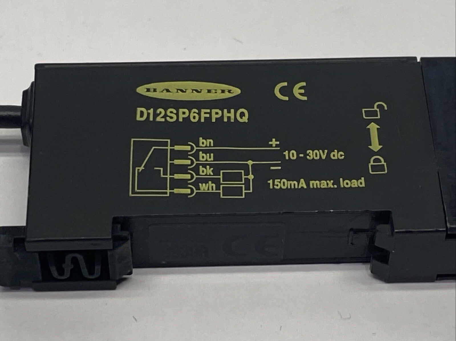 Banner D12SP6FPHQ High Power Plastic Fiber Optic Sensor 10-30VDC 34974 - Maverick Industrial Sales