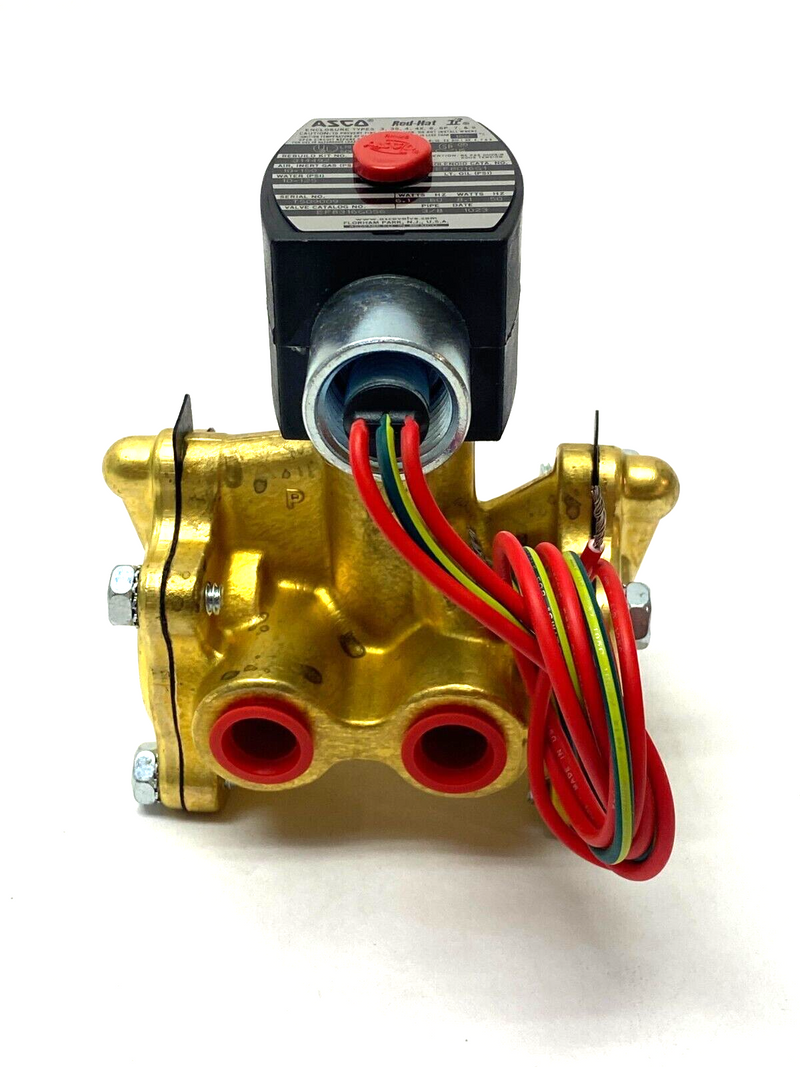 Asco EF8316G065 Red-Hat II Water/Air Solenoid Valve 3-Way 3/8" NPT - Maverick Industrial Sales