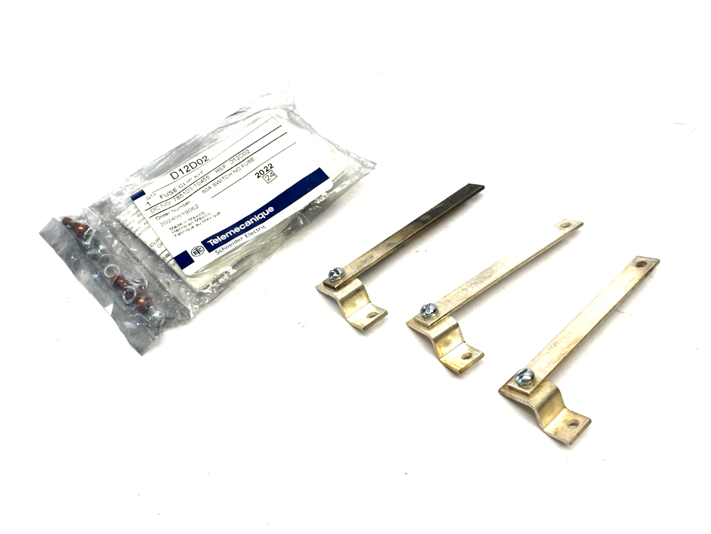 Telemecanique D12D02 Disconnect Switch Fuse Clip Kit - Maverick Industrial Sales