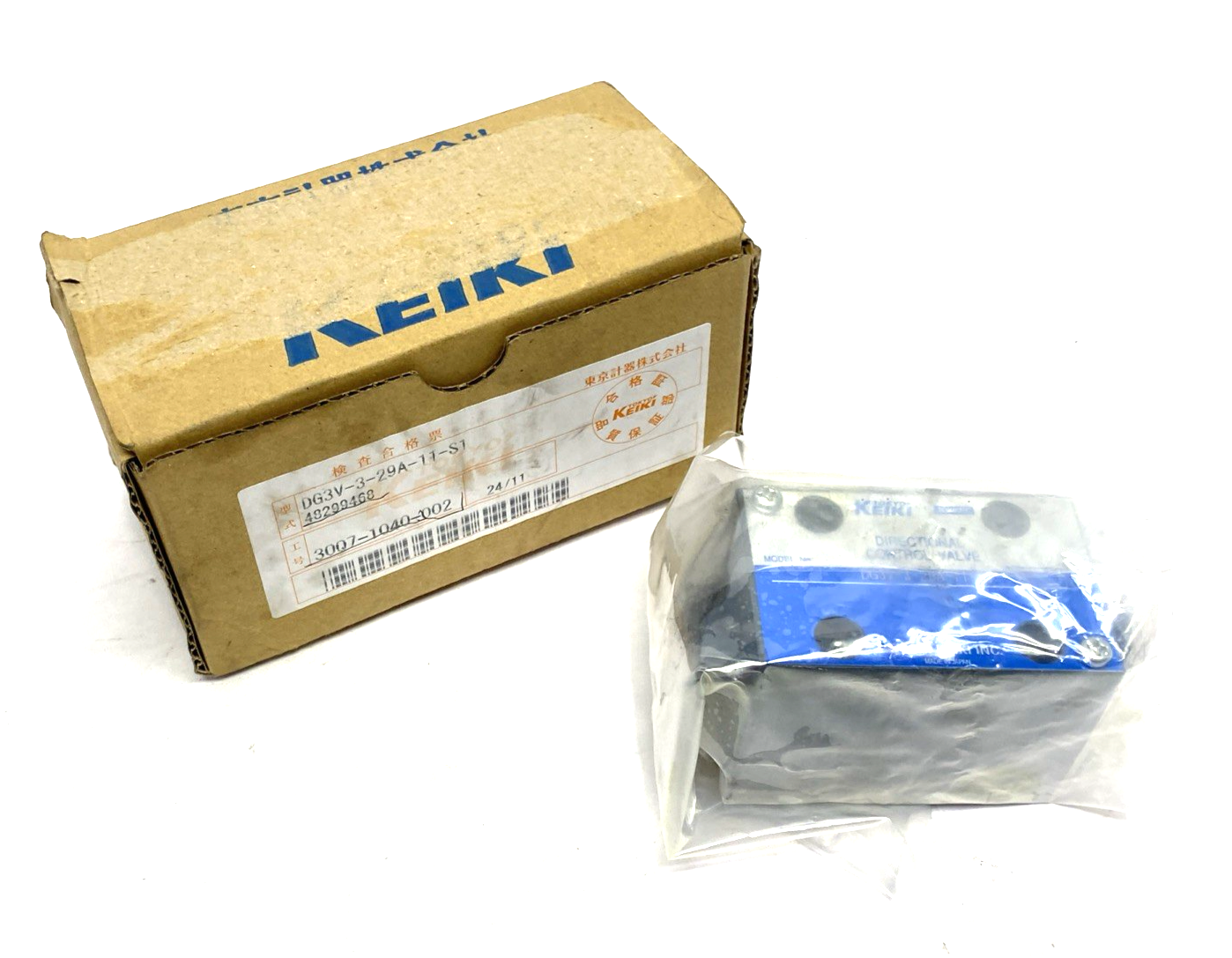 Tokyo Keiki DG3V-3-29A-11-S1 Directional Control Valve - Maverick Industrial Sales