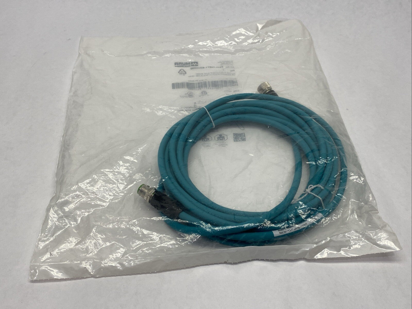 Murr Elektronik 7700-44571-S4U0500 Cordset Male/Female M12 4-Pin 5m - Maverick Industrial Sales