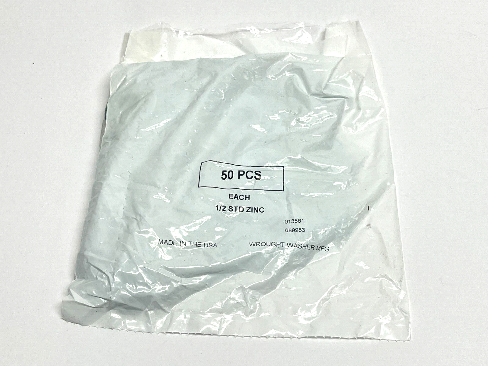 Wrought Washer 013561 1/2" STD Zinc Washers PACK OF 50 - Maverick Industrial Sales