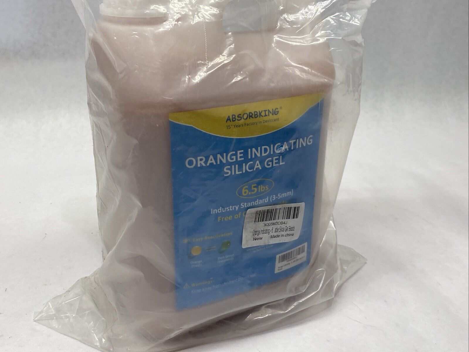 Absorbking Orange Indicating Silica Gel 6.5lbs 3-5mm - Maverick Industrial Sales
