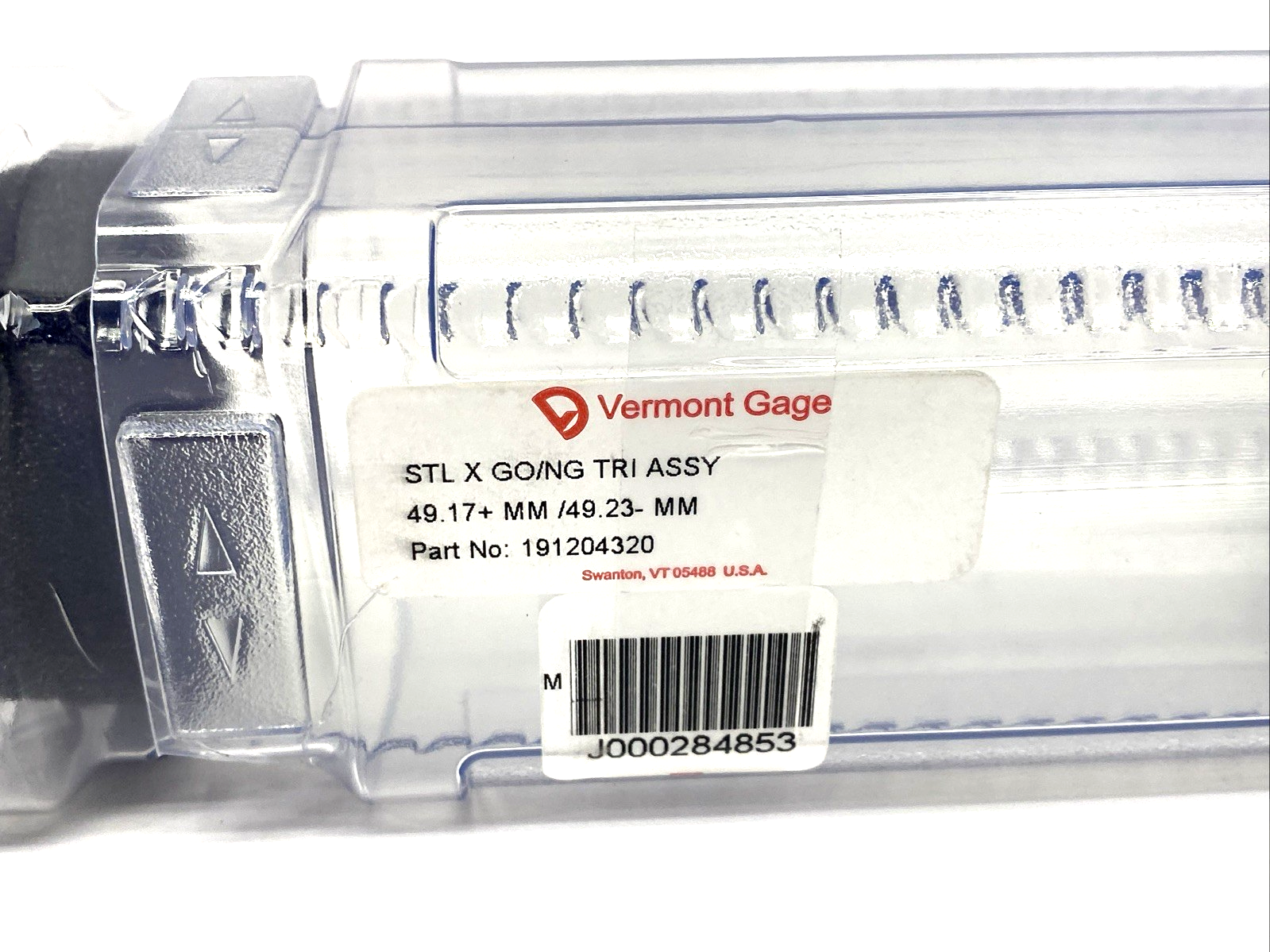 Vermont Gage 191204320 STL X GO/NO-GO Trilock Assembly 49.17+mm/49.23-mm - Maverick Industrial Sales