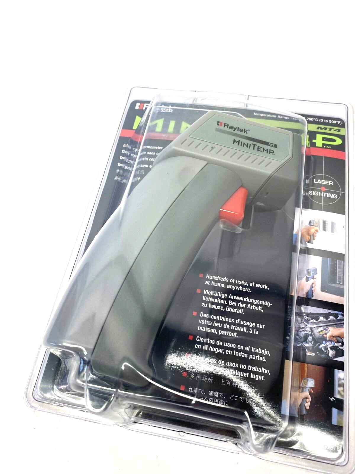 Raytek MT4 MiniTemp Non-Contact Infrared Laser Thermometer Gun 0-500°F - Maverick Industrial Sales