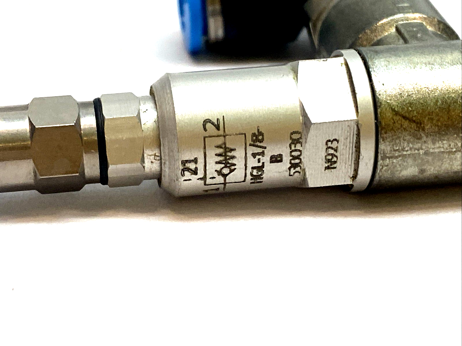 HGL-1/8-B | Festo Piloted Non Return Valve G1/8 530030 LOT OF 2 - Used - Maverick Industrial Sales