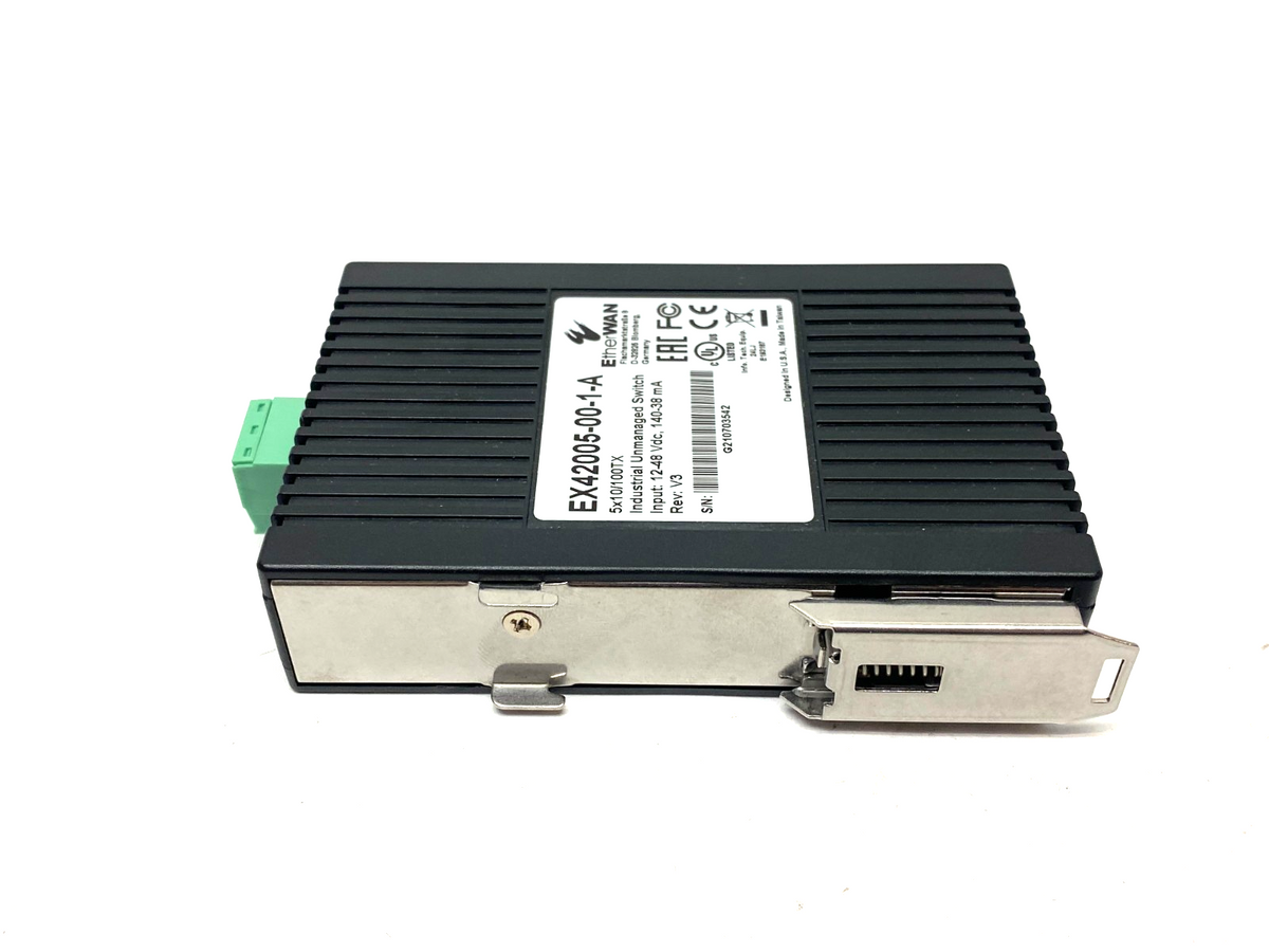 EtherWAN EX42005-00-1-A Compact Unmanaged Ethernet Switch 5x10/100TX - Maverick Industrial Sales