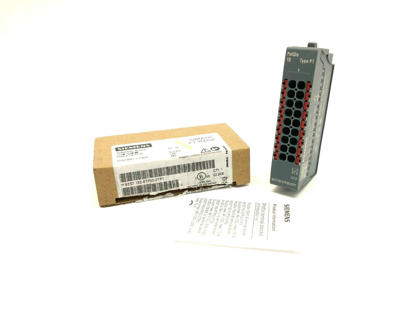 6ES7 193-6TP00-0TP1 | Siemens SIMATIC ET 200SP Potential Distributor Module - New Other - Maverick Industrial Sales