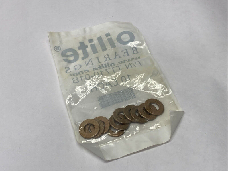 Oilite TT710-01B Thrust Washer 3/8" Bore 3/4" OD PKG OF 10 - Maverick Industrial Sales