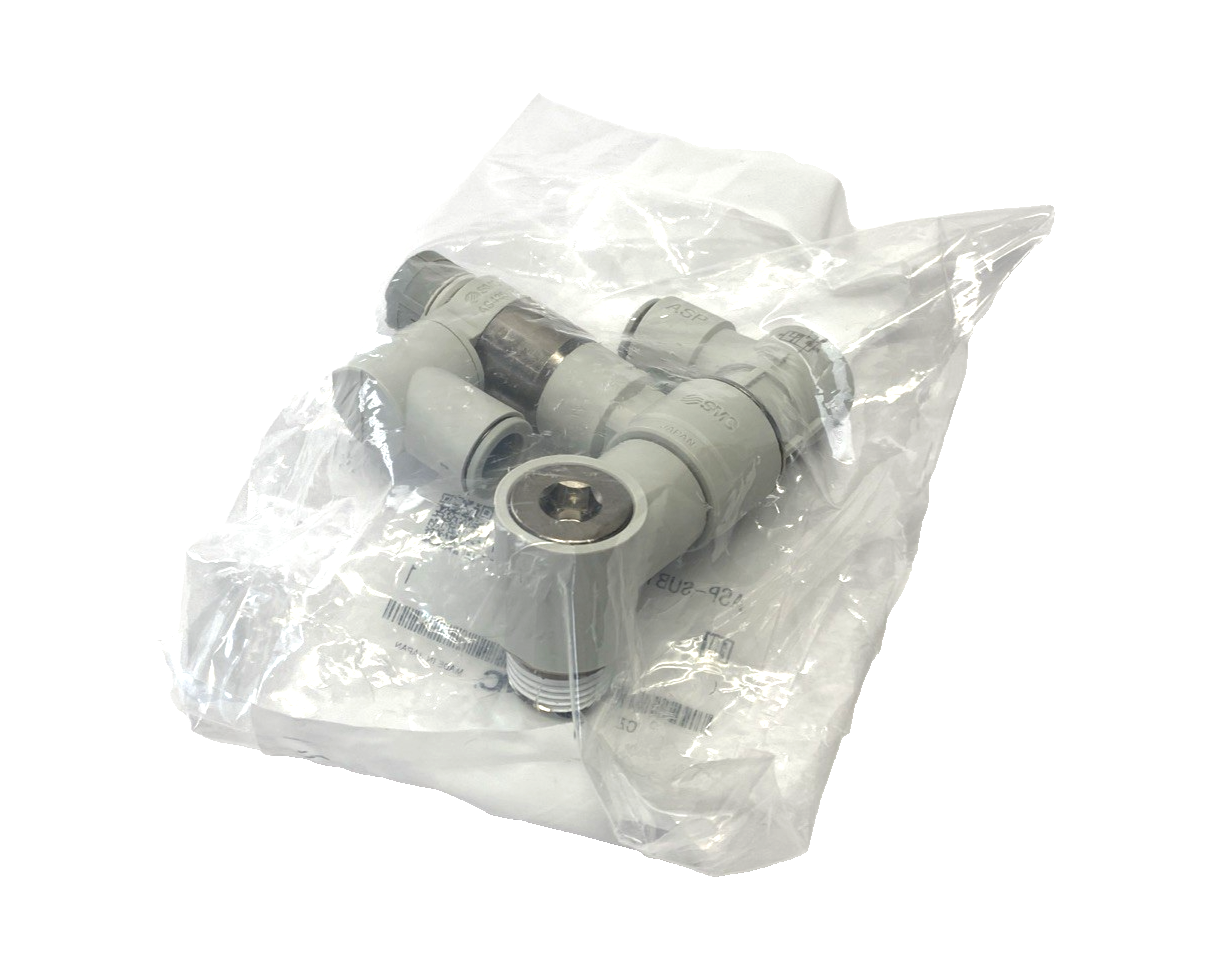 ASP-SUB12E-N04S | SMC Speed Controller w/ Pilot Check Valve, 12mm Tube 1/2" NPT - New - Maverick Industrial Sales