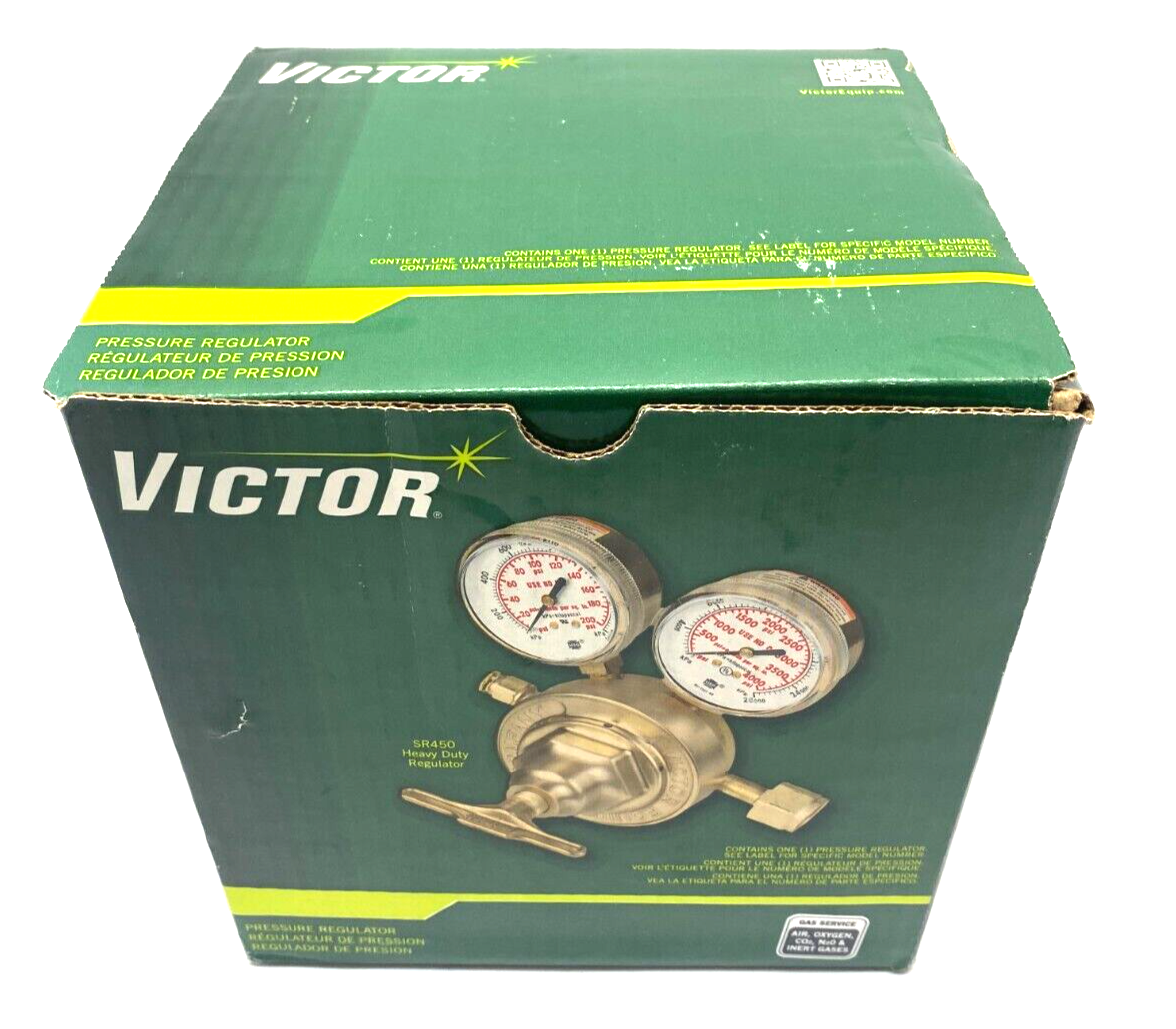 Victor L700E-500 Inline Gas Regulator 10-200psi 1/2" NPT Fem In & Out 0780-1221 - Maverick Industrial Sales