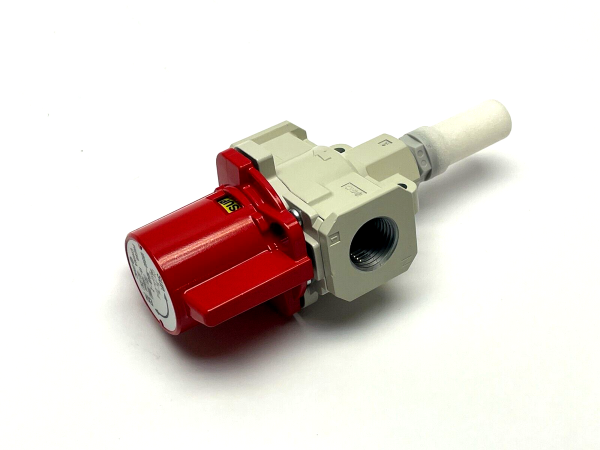 SMC VHS40-N04B-Z Manual Lockout Single Action Relief Valve 3-Port - Maverick Industrial Sales