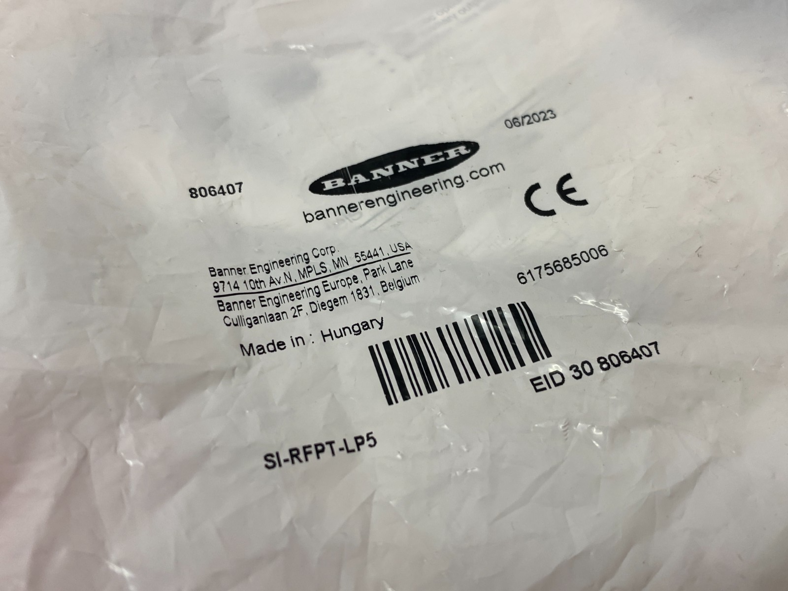 Banner Engineering SI-RFPT-LP5 RFID Safety Switch Coding: Low, Single PNP 806407 - Maverick Industrial Sales
