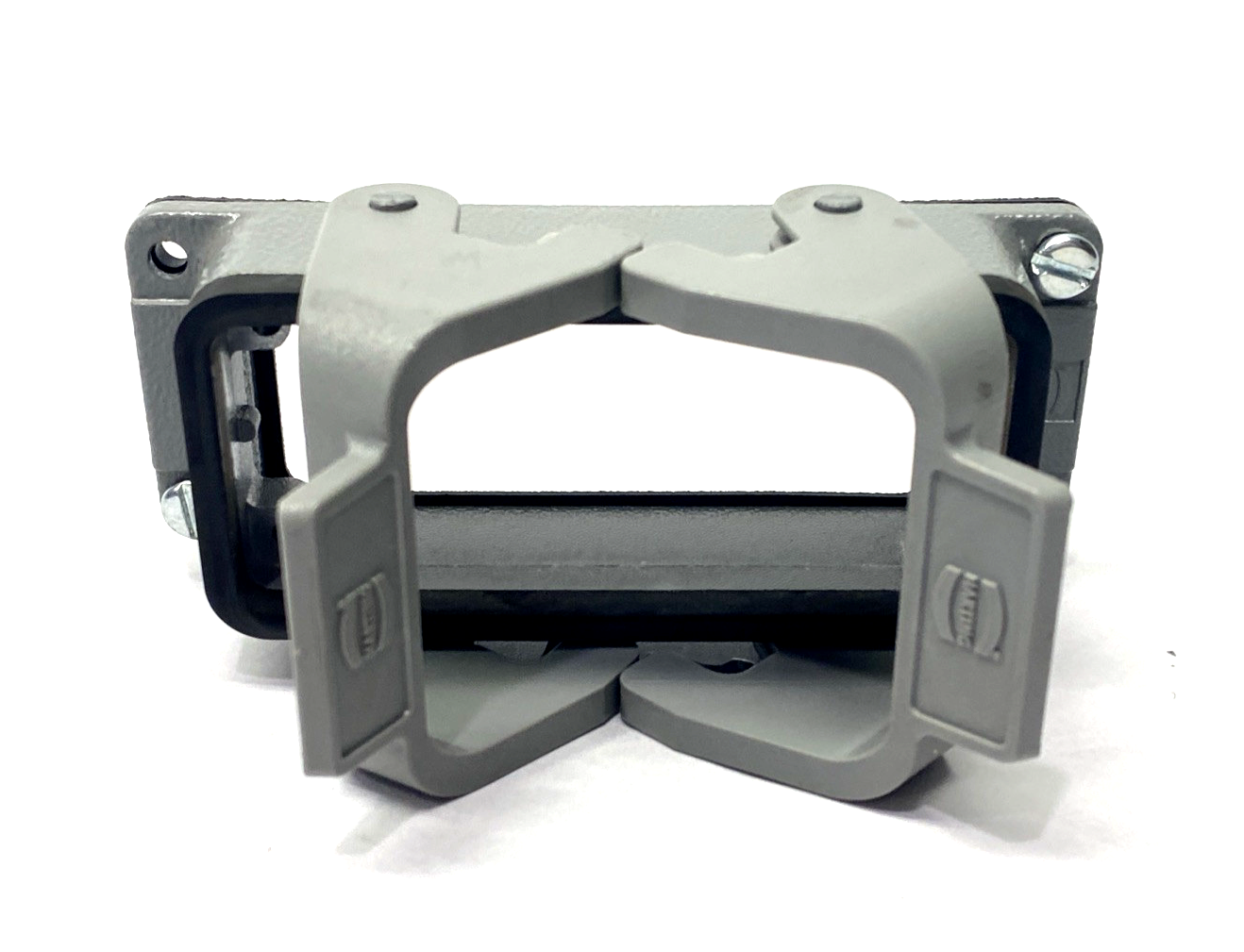 Harting Han EMC/B 16 Base Panel, Bulkhead Mounted Housing, Latching 09628160301 - Maverick Industrial Sales