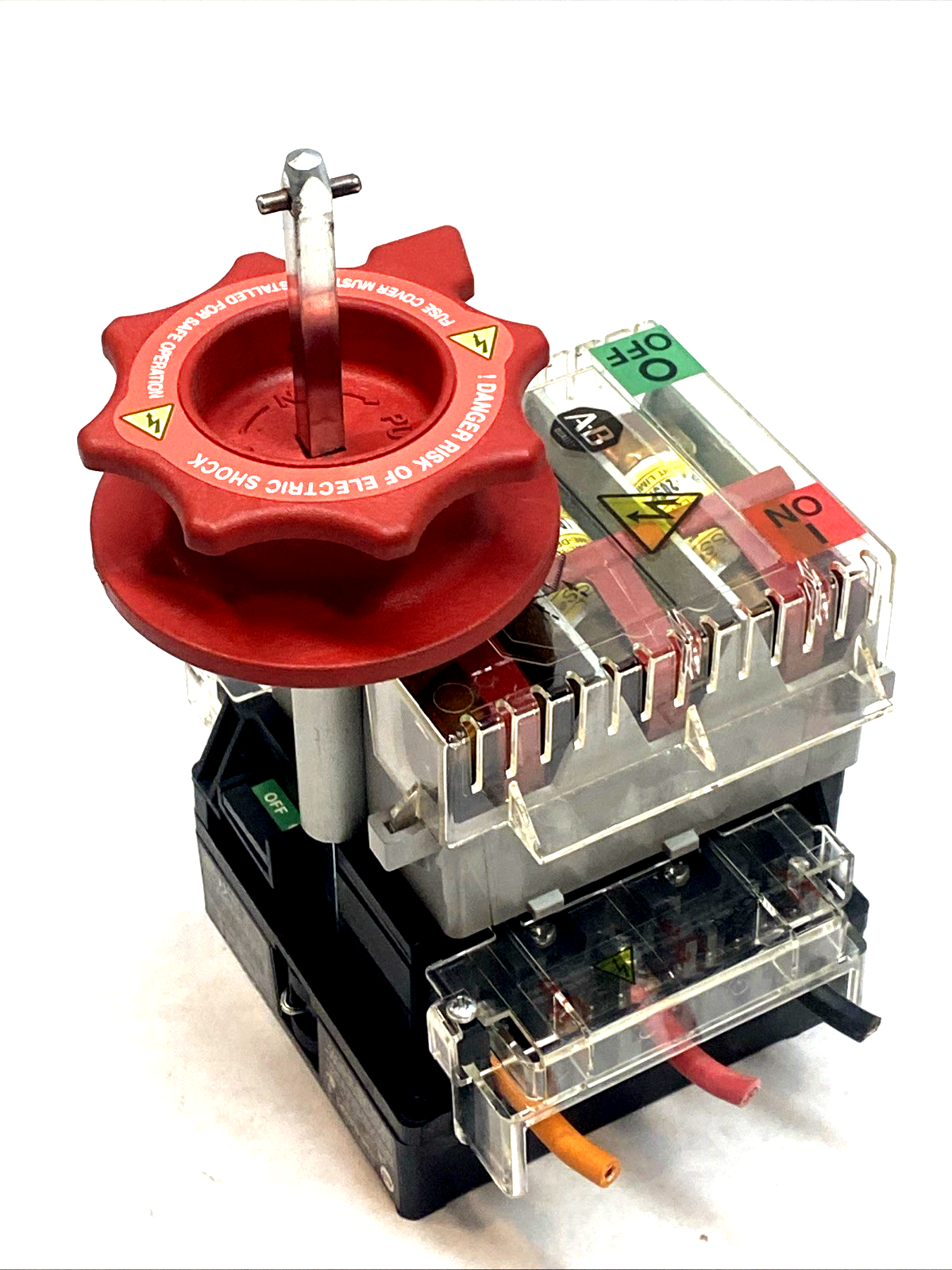 194‑NJ030P3 | Allen Bradley 30A 3‑Pole Fused Rotary Disconnect Switch 600V SER B - Used - Maverick Industrial Sales
