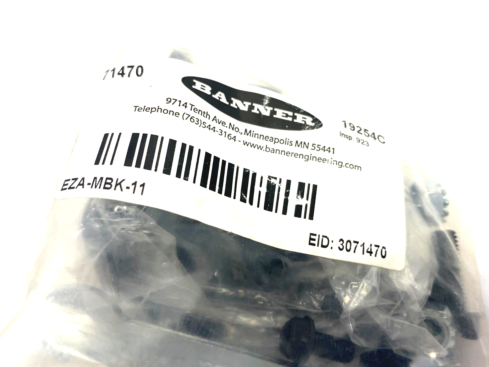 Banner Engineering EZA-MBK-11 EZ-SCREEN Accessory Mounting Bracket Kit 71470 - Maverick Industrial Sales