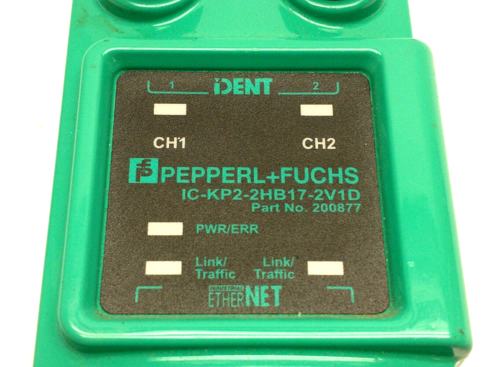 IC-KP2-2HB17-2V1D, 200877 | Pepperl+Fuchs IC-KP2-2HB17-2V1D iDENT Compact Control Interface Unit 200877 - For parts or not working - Maverick Industrial Sales