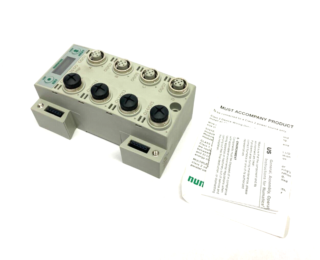 Numatics 240-207 Digital I/O Module 16x PNP Output 5-Pin M12 Ports - Maverick Industrial Sales