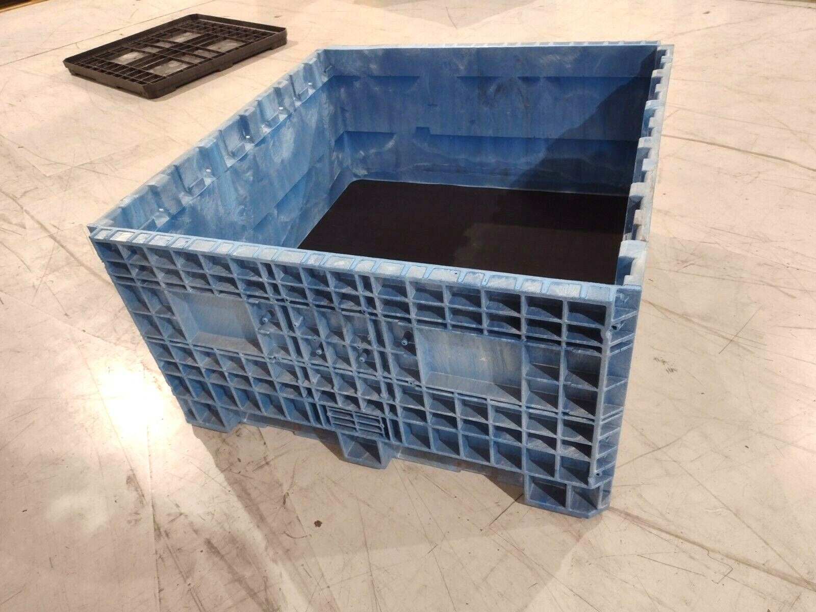 Orbis HDRS4548-24 Fixed Wall Blue Heavy-Duty BulkPak® 4845 HDR Series Crate -LID - Maverick Industrial Sales