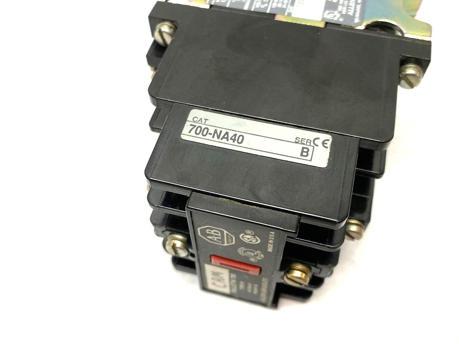 700-N400A1 | Allen Bradley Ser. C Control Relay w/ 700-NA40 Ser. B Relay - Used - Maverick Industrial Sales