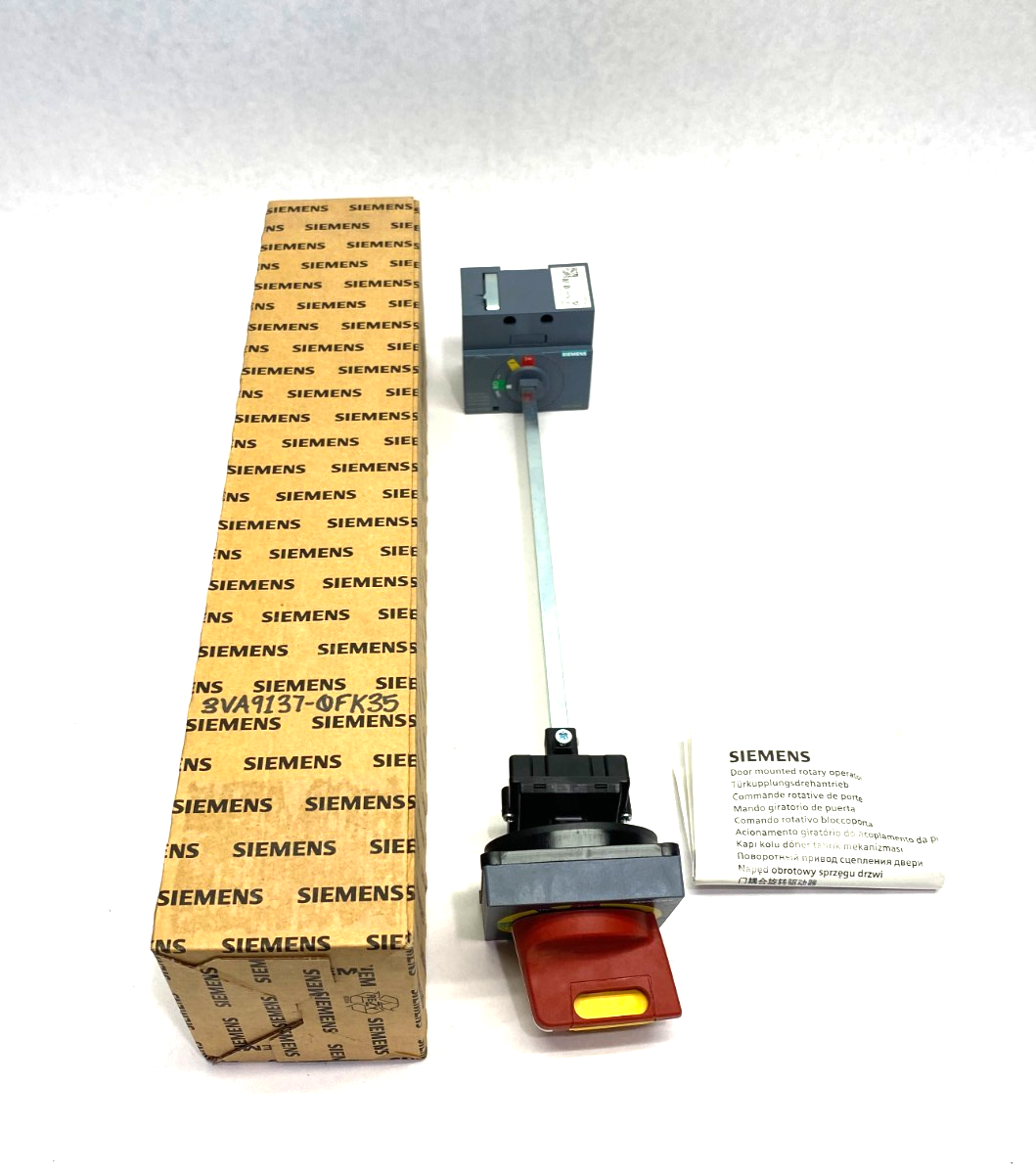 Siemens 3VA9137-0FK35 Door-Mounted Rotary Emergency Off Operator - Maverick Industrial Sales