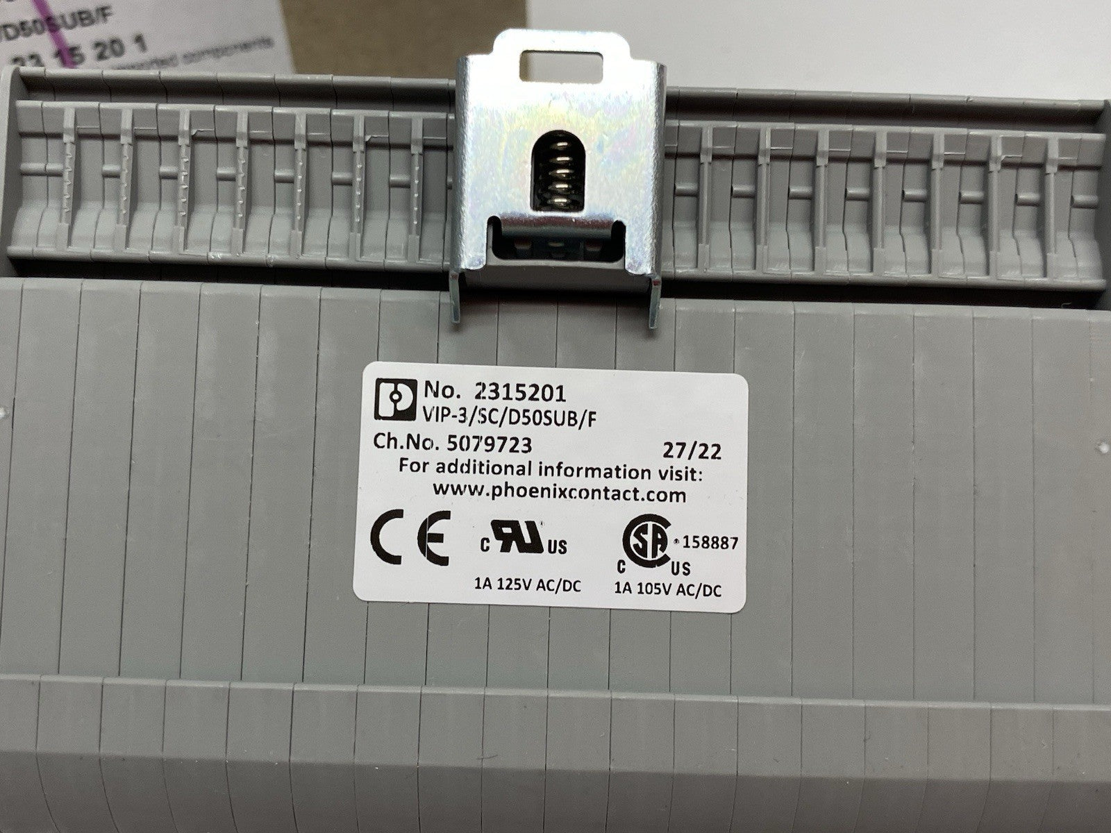 VIP-3/SC/D50SUB/F | Phoenix Contact VARIOFACE Termination Board Module 2315201 - New – Open box - Maverick Industrial Sales
